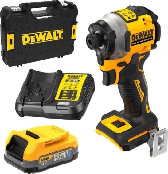 Klucz udarowy Dewalt zakrę bezszcz udar 1/4", aku1,7ah, tstak, 18v