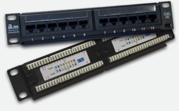 Alantec Patchpanel UTP 12 portów kat 5e pełny - PK014