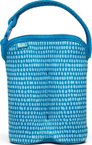Built Built Bottle Buddy - Termoopakowanie Do Butelek Podwójne (dribble Dots Blue)