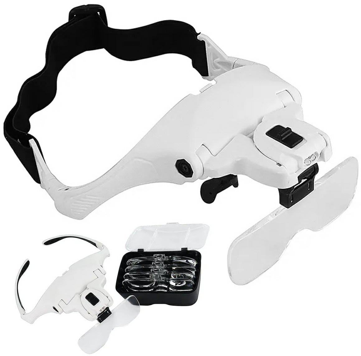 DA351 Okulary lupa nagłowna 2xled