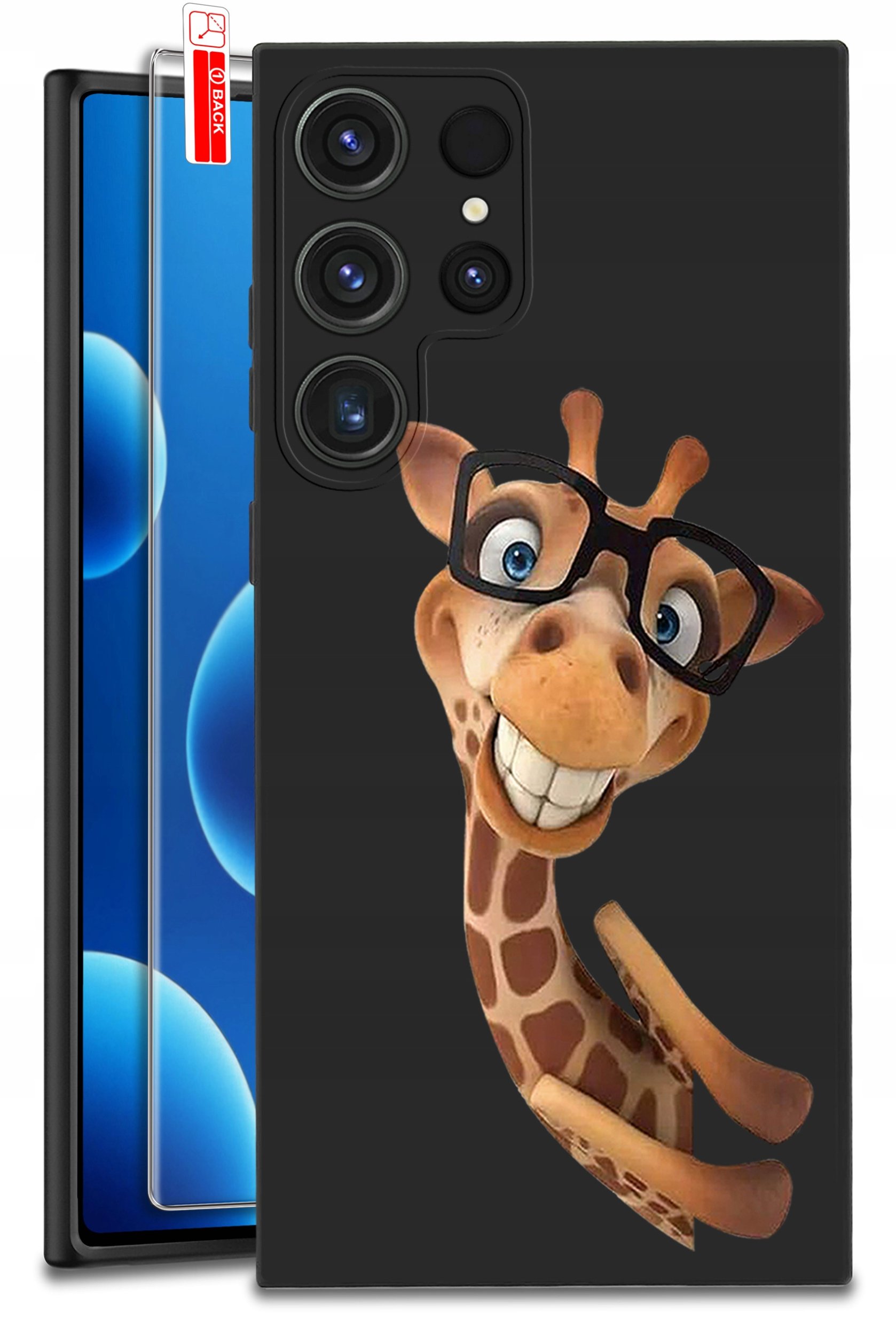 ETUI do Samsung Galaxy S25 Ultra WZORY | SILIKONOWE MATT CASE + SZKŁO 9H