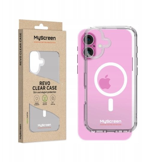 Etui do Apple iPhone 16 Plus 6.7" MyScreen REVO CLEAR CASE MagSafe