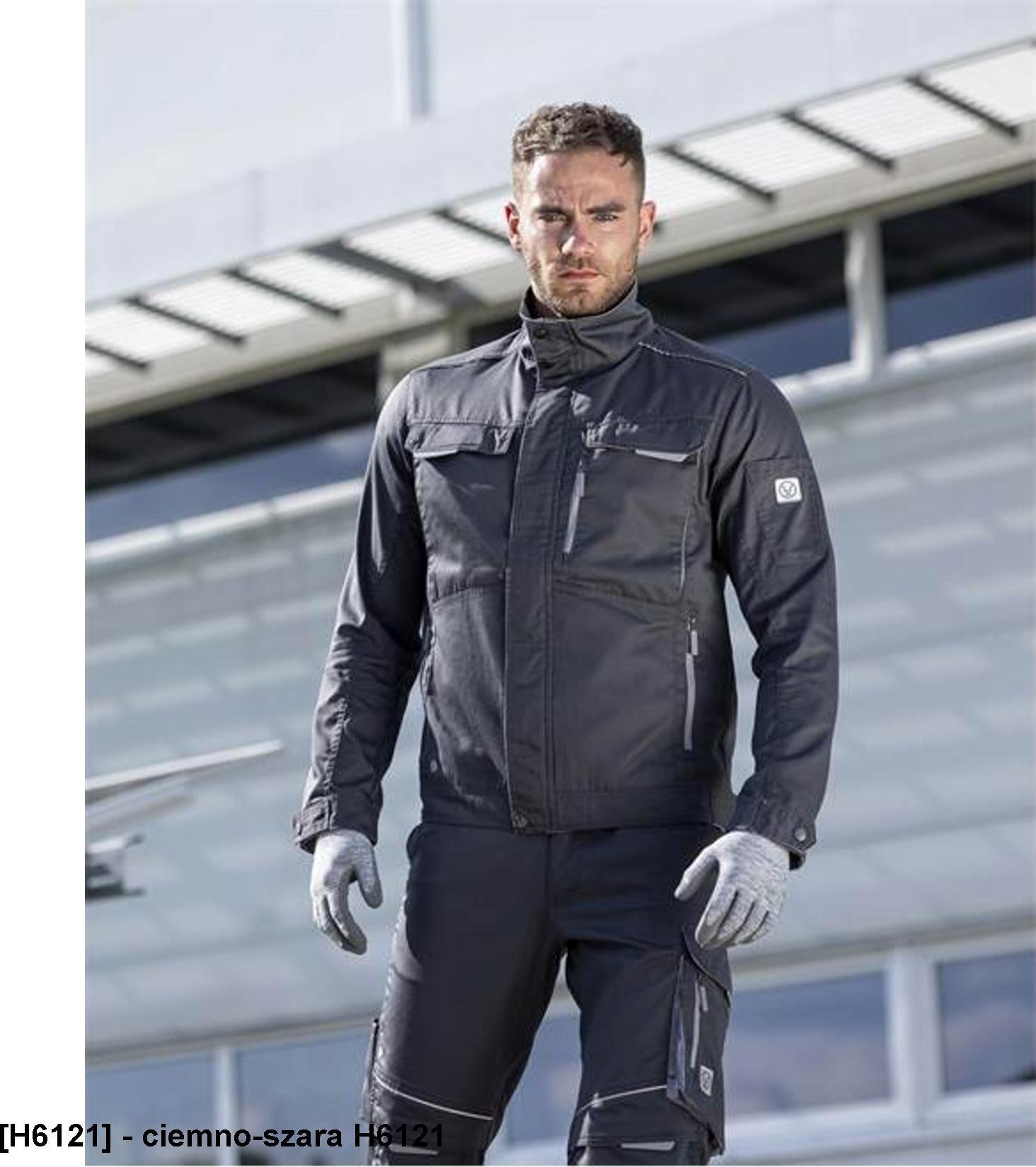 Ardon SUMMER ARDON - modna bluza, dopracowana sylwetka, odblaski - ciemno-szara H6121 M