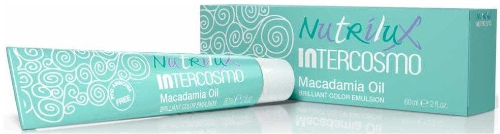 Intercosmo, Nutrilux, Macadamia Oil, Permanent Hair Dye, 0.90 Moon Blossom, 60 ml For Women