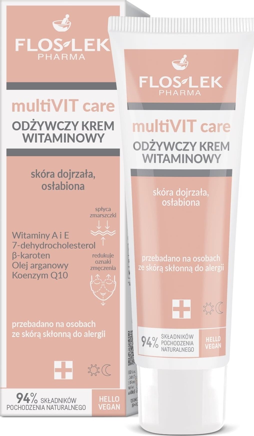 Floslek multiVIT care Odżywczy krem witaminowy do skóry dojrzałej i osłabionej 50ml