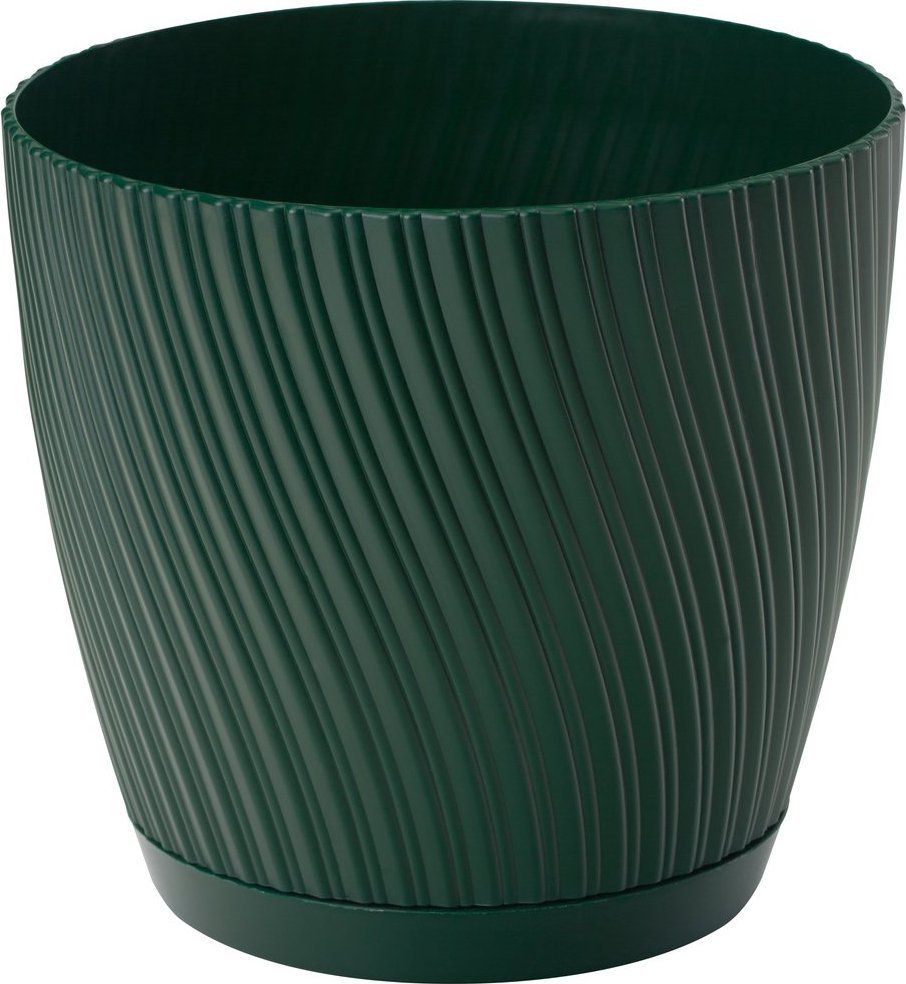 Form-Plastic Doniczka okrągła MIKA 4580-075, Kolor Leśny mech, Form-Plastik, Wymiary 23x20.8 cm