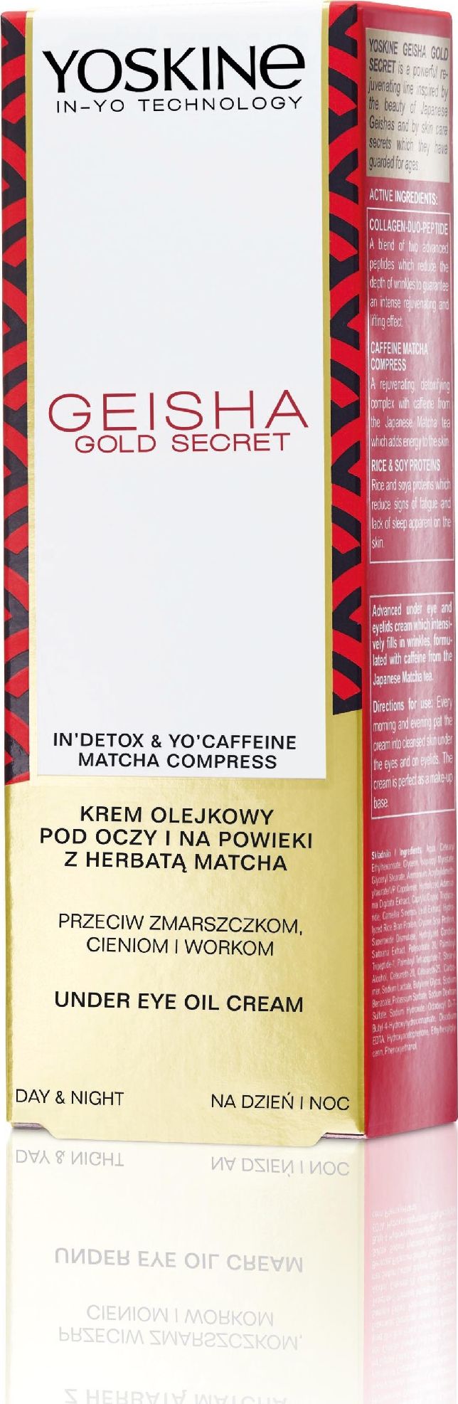 Yoskine Geisha Gold Secret Krem olejkowy pod oczy i na powieki przeciw workom i cieniom 15ml
