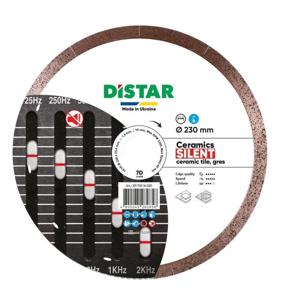 DISTAR DIAMOND BLADE CERAMIC SILENT 230 x 1.9 x 10 x 25.4