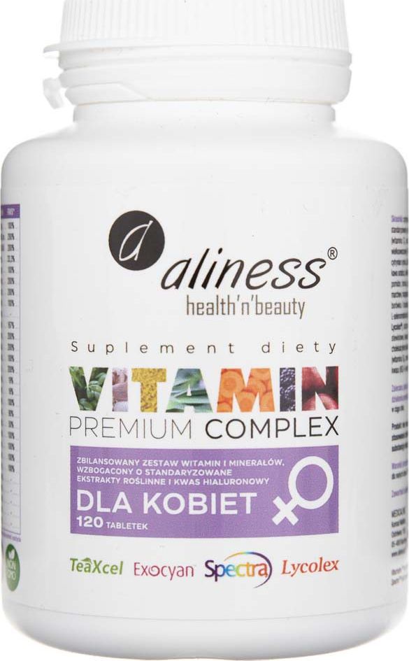 Aliness MedicaLine Aliness Premium Vitamin Complex dla kobiet - 120 tabletek