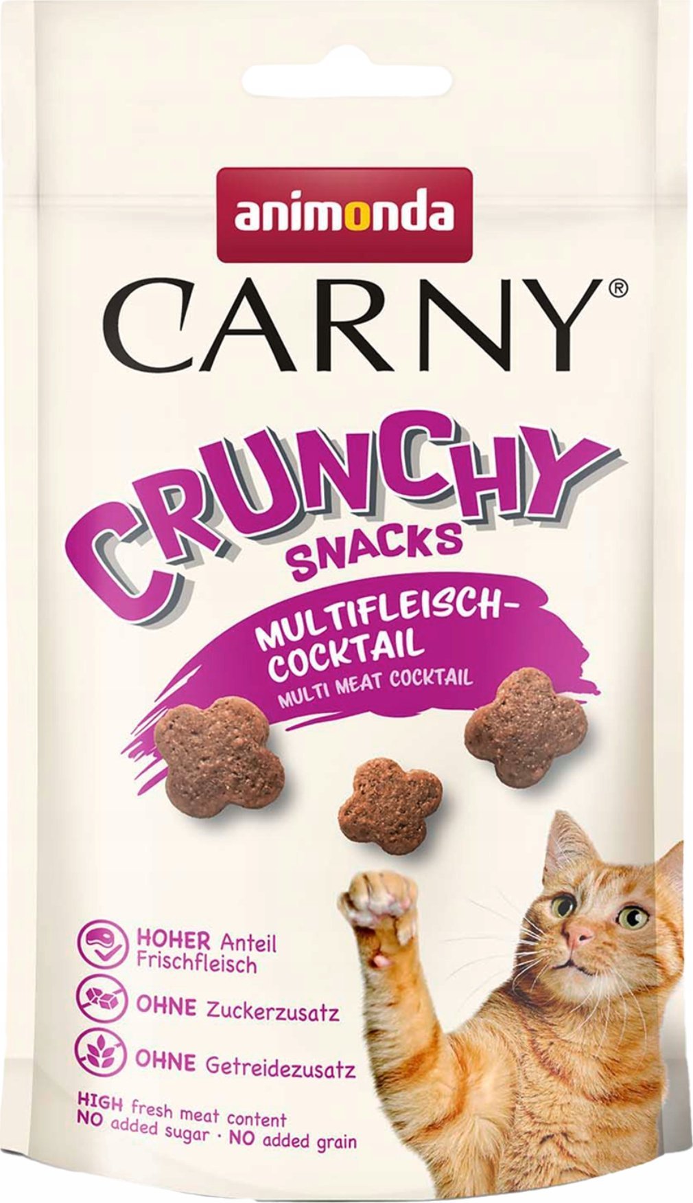 ANIMONDA KOT CARNY 50g CRUNCHY SNACKS KOKTAIL MIĘSNY przysmak