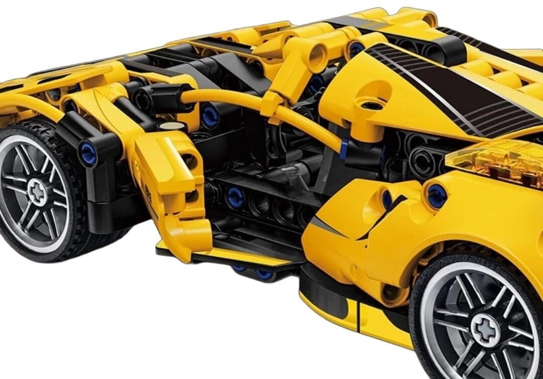 Klocki Auto Sportowe Żółte 422el.