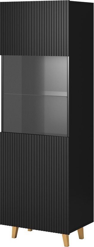 Cama Meble Witryna PAFOS 60x40x182 czarny mat