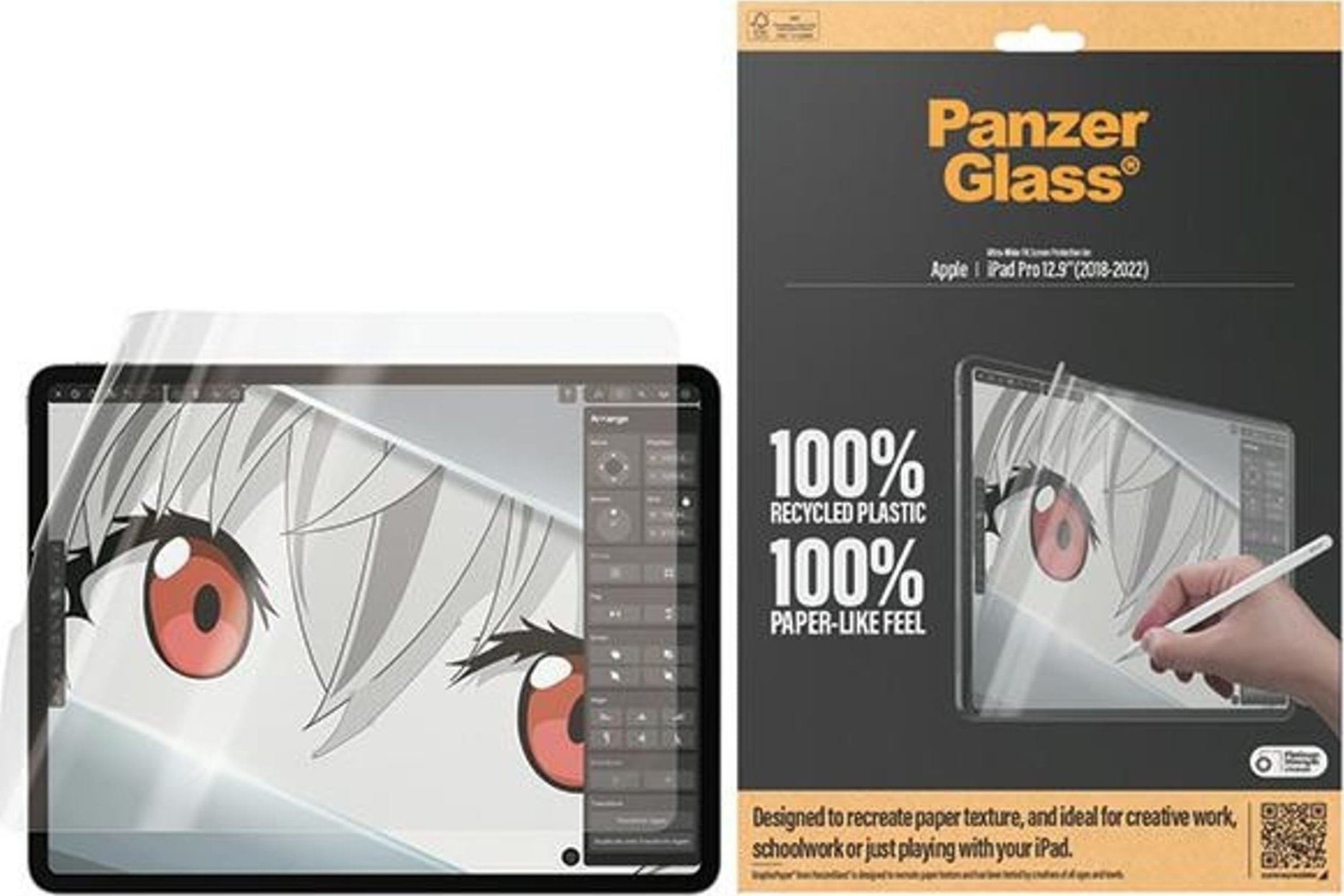 PanzerGlass PanzerGlass GraphicPaper iPad Pro 12.9" (2018-2022) Anti Glare, Case Friendly, Antibacterial
