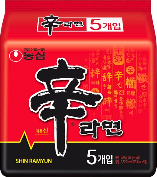 Nongshim Oryginalna zupa Shin Ramyun, bardzo ostra 5 x 120g - Nongshim uniwersalny