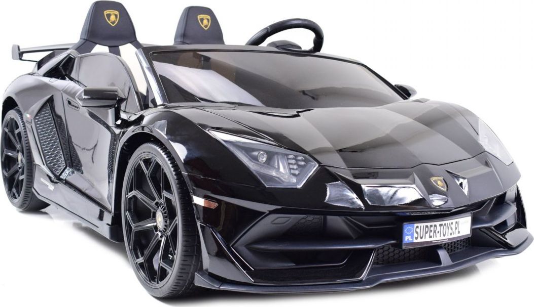 Import SUPER-TOYS LICENCJONOWANY LAMBORGHINI AVENTADOR SVJ DLA 2 DZIECI FUNKCJA DRIFTU - LAKIER SUPER JAKOŚĆ, MIĘKKIE SIEDZENIE, MIĘKKIE KOŁA/SX20