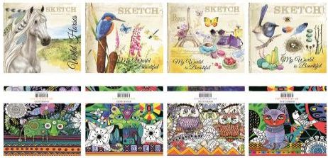 Fresh Notatnik ozdobny 80 kartek w liniÄ™ kwadrat 8 217067