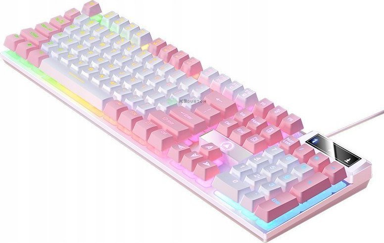 Klawiatura Orlos K500 - Biało&Różowa