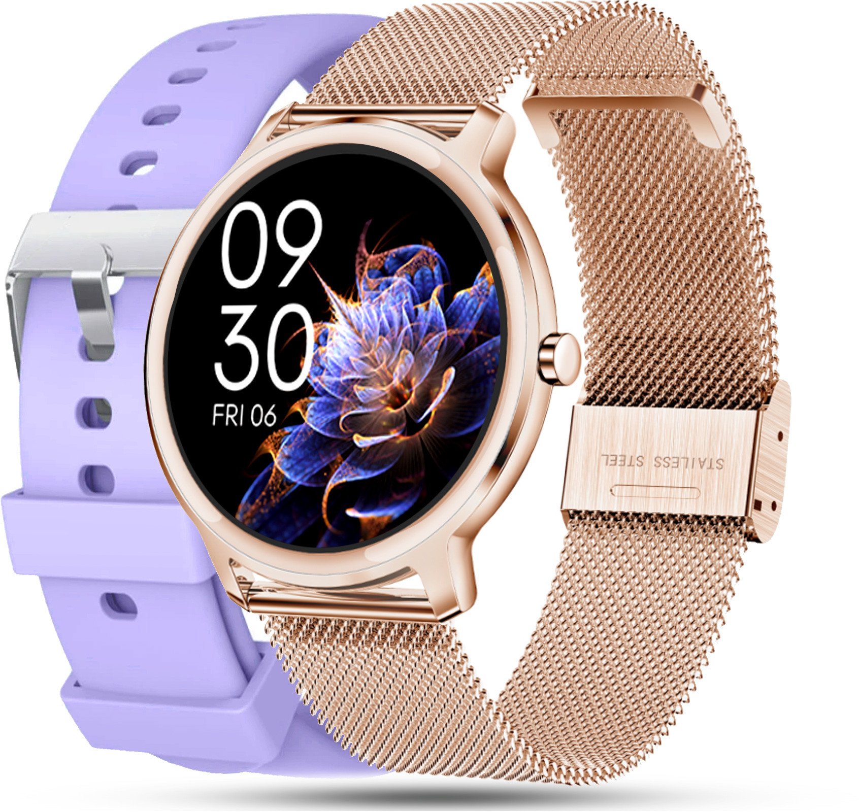 Zegarek SMARTWATCH RUBICON rosegold