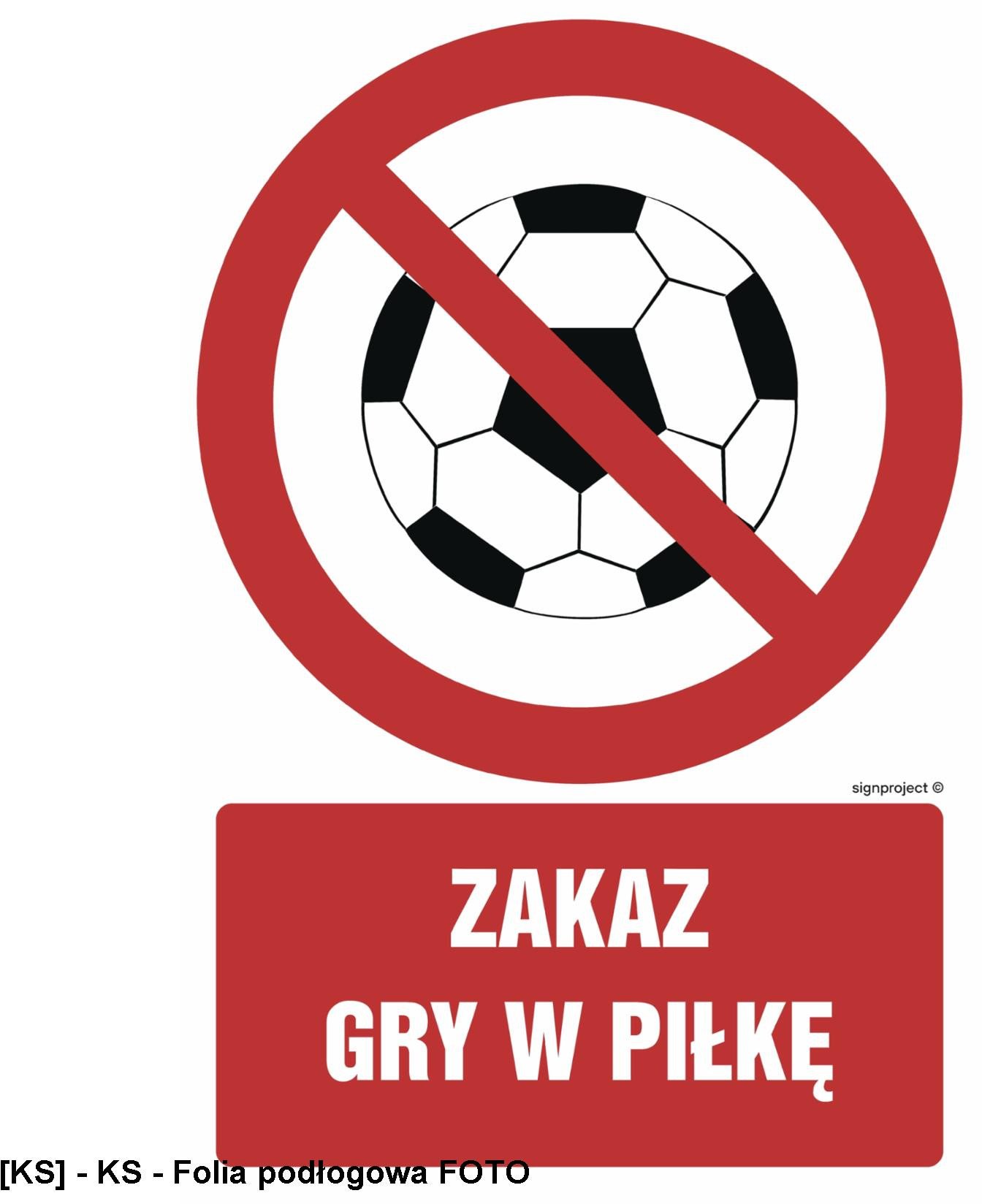 GC049 - Zakaz gry w piłkę 700x1050