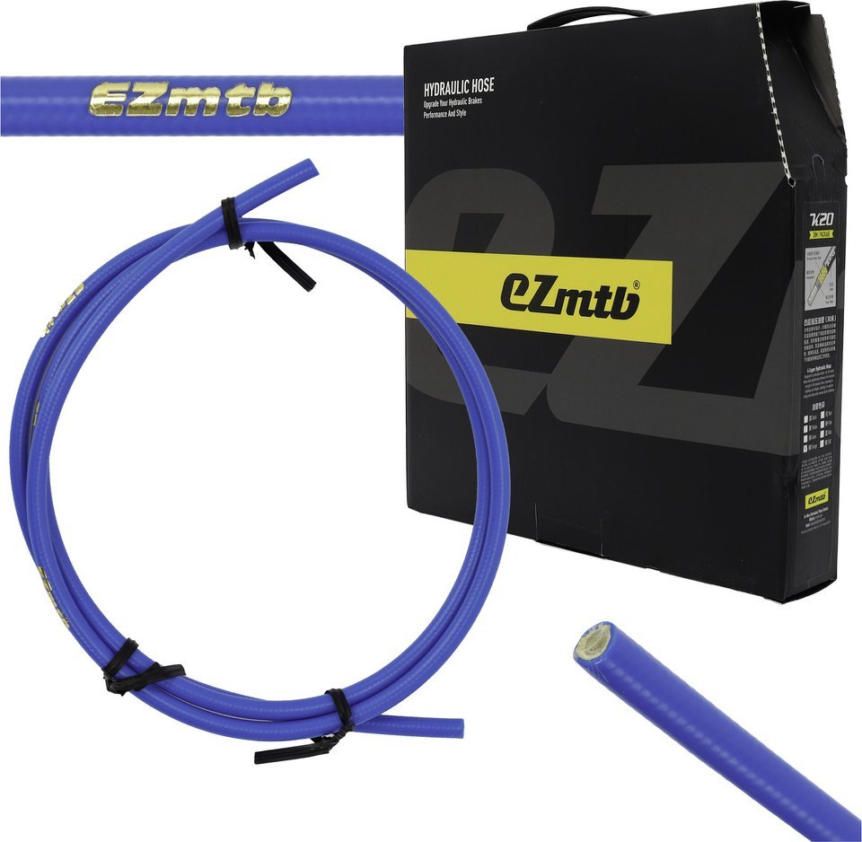 Przewód hamulcowy EZmtb K20, 4-warstwowy, niebieski, 1 m, zamiennik BH90