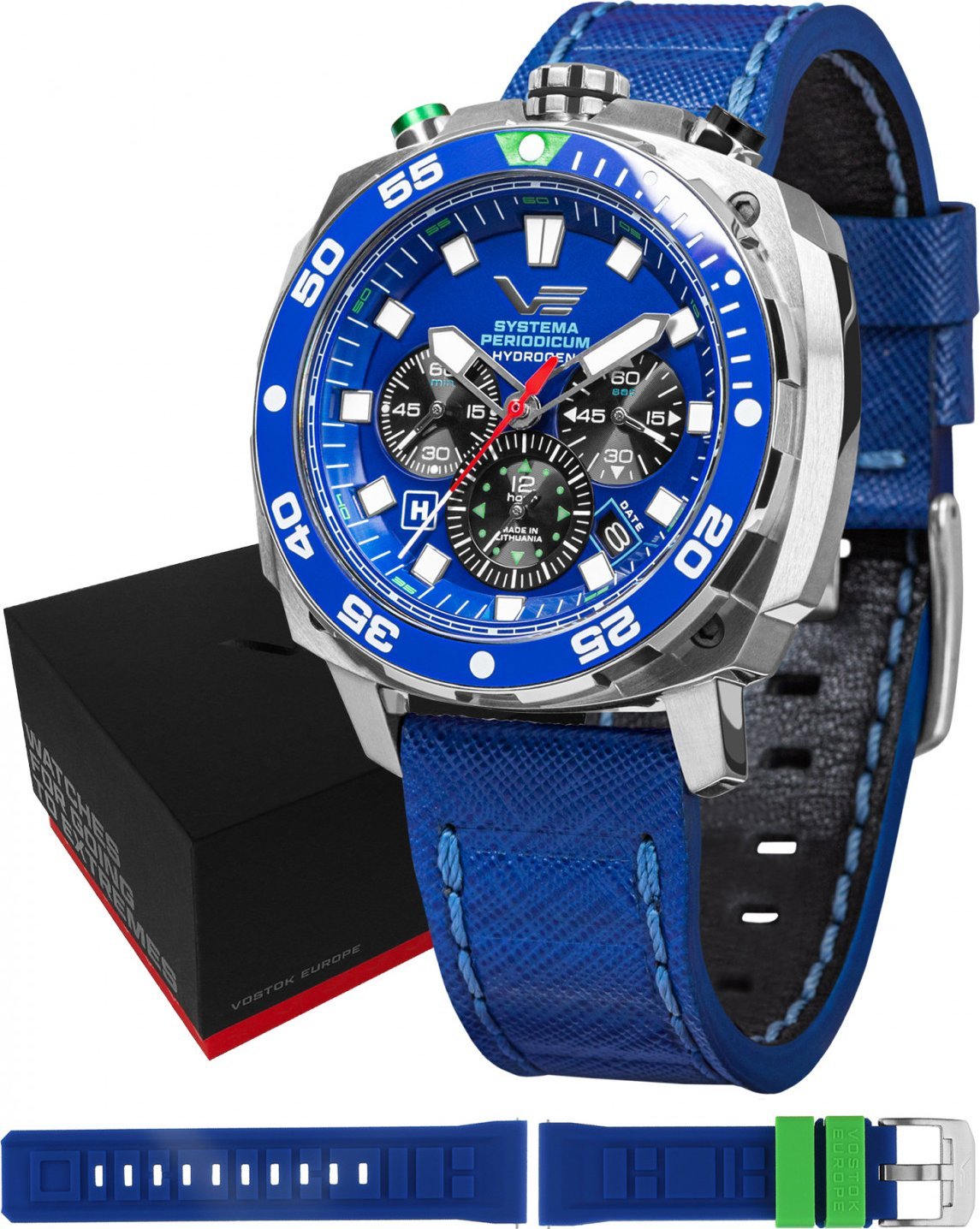 Zegarek Vostok Europe Zegarek męski Vostok Europe VK67-650A720 niebieski