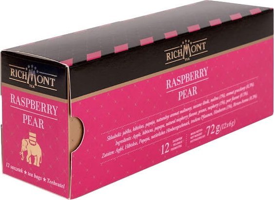 Richmont Herbata Richmont Raspberry Pear 12x6g
