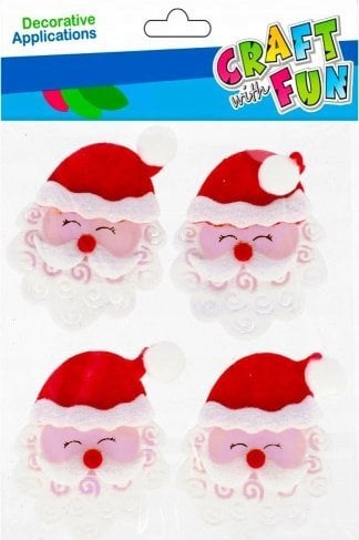 Craft with Fun OZDOBA BN FILC MIKOLAJ SPRZYL 4SZT CF 12/144