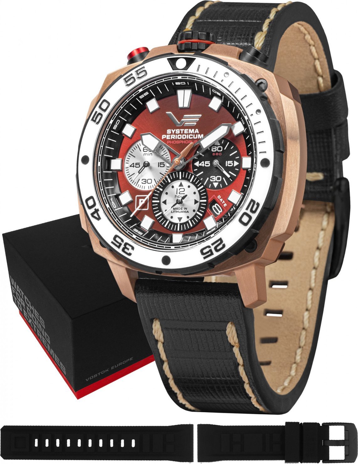 Zegarek Vostok Europe Zegarek męski Vostok Europe VK67-650E724 czarny