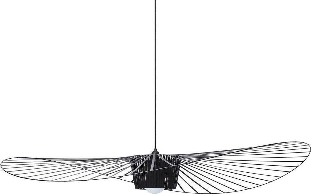 Lampa wisząca Mdeco Druciana LAMPA wisząca K-KAPELUSZ industrialna OPRAWA metalowy zwis czarny