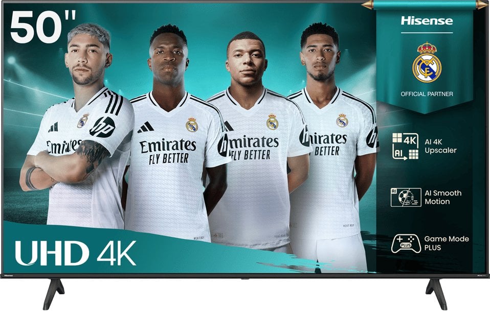 Telewizor Hisense UHD Smart TV | 50A6Q | 50" | Smart TV | VIDAA OS | UHD | Juodas