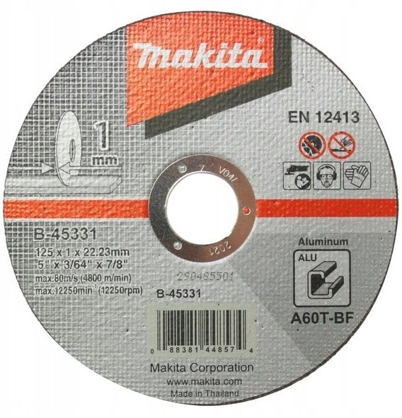 Makita Makita B-45331 cutting disk 125x1mm Alu