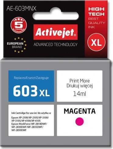 Tusz Activejet Tusz Activejet AE-603MNX (zamiennik Epson 603XL T03A34 Supreme 14 ml czerwony)