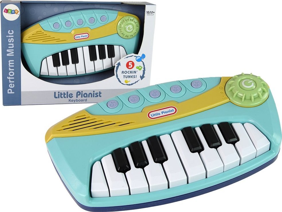 LeanToys Pianino Interaktywne Niebieskie Little Pianist
