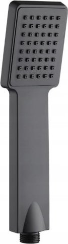 Słuchawka prysznicowa Kuchinox Słuchawka natryskowa prysznicowa czarna matowa prostokątna Orca