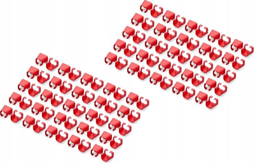 Digitus DIGITUS Farbclips für Patchkabel RJ45 100 Stück rot