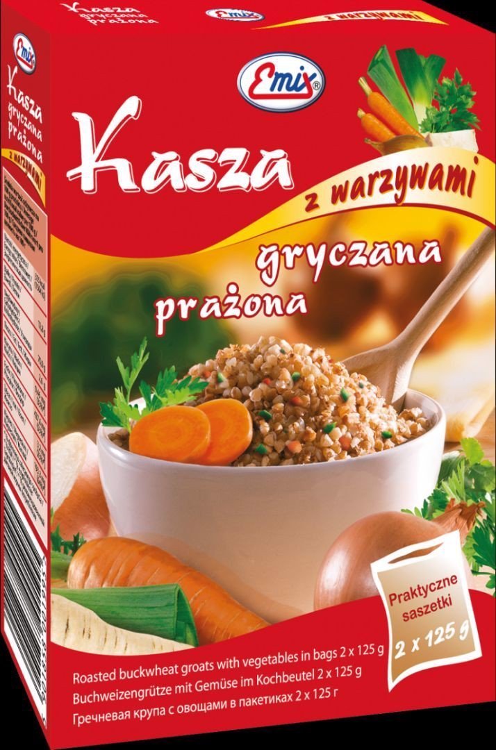 Emix Kasza gryczana z warzywami Emix 2x125g