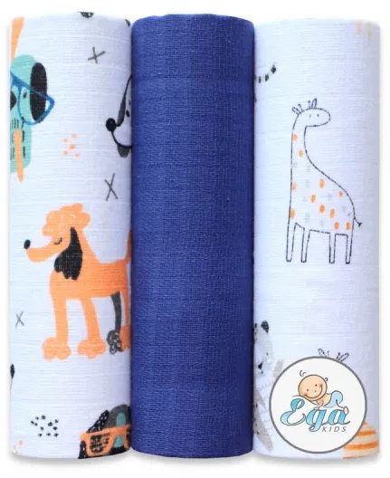 Pielucha tetra 3 szt. 70/80 Zestaw 3 CH-6742 EgaKids