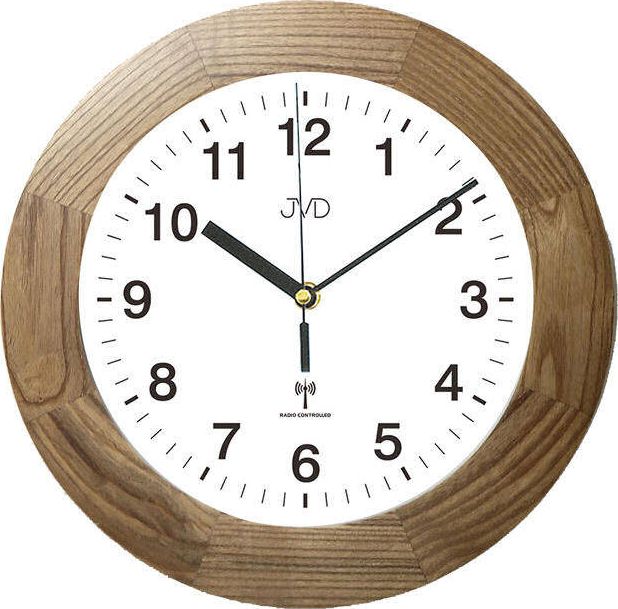 JVD Zegar ścienny JVD RH2226.78 Drewniany DCF77 33 cm