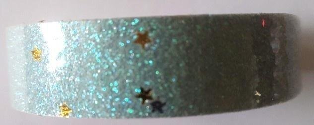 3M Taśma brokatowa z gwiazdkami niebieska 18mmx2m