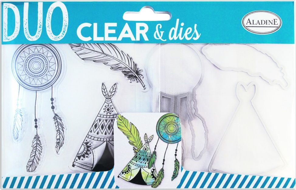 Aladine Stemple silikon z wykrojnikami Indianie