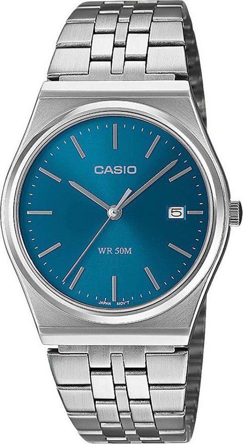 Zegarek Casio Zegarek męski Casio MTP-B145D-2A2VEF srebrny