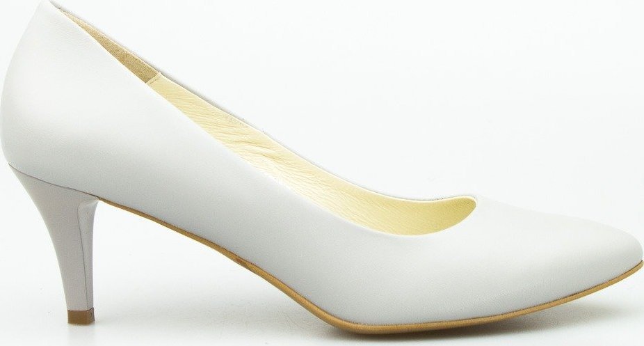 Clasicco Szpilki skórzane matowe szare Clasicco-41