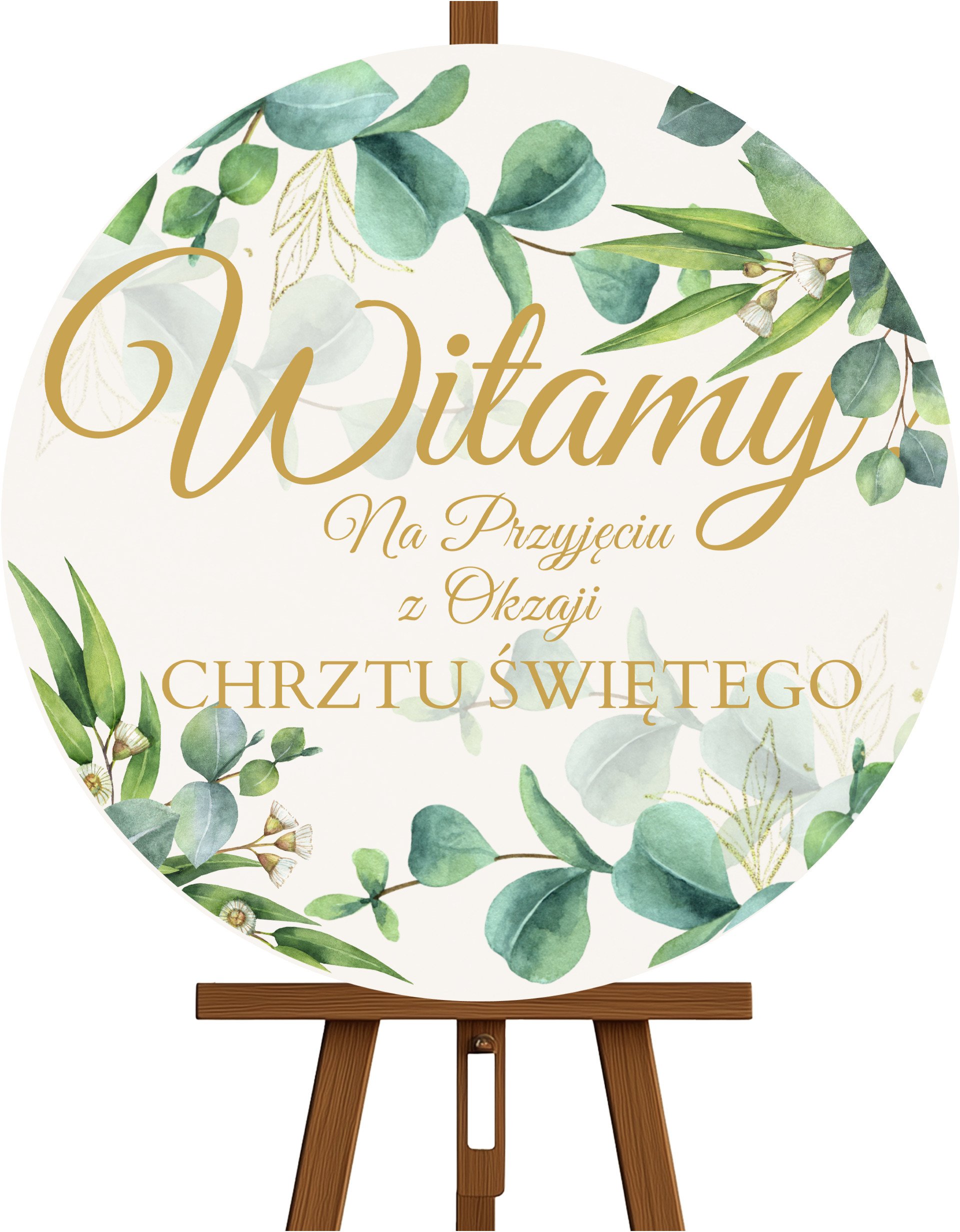 Tablica Powitalna na Chrzest Święty Koło 50cm