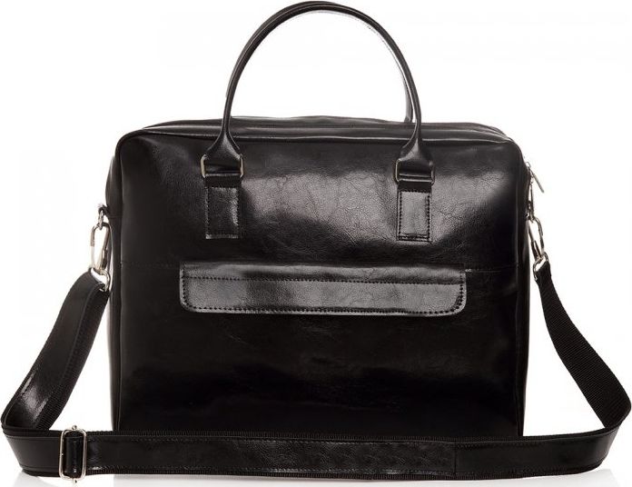 Solome SKÓRZANA TORBA NA LAPTOP SOLOME CZARNA 17"