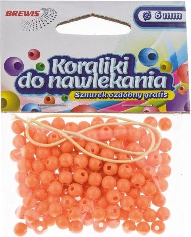 BREWIS Koraliki do nawlekania BREWIS 6mm K6-3 złoty Brewis