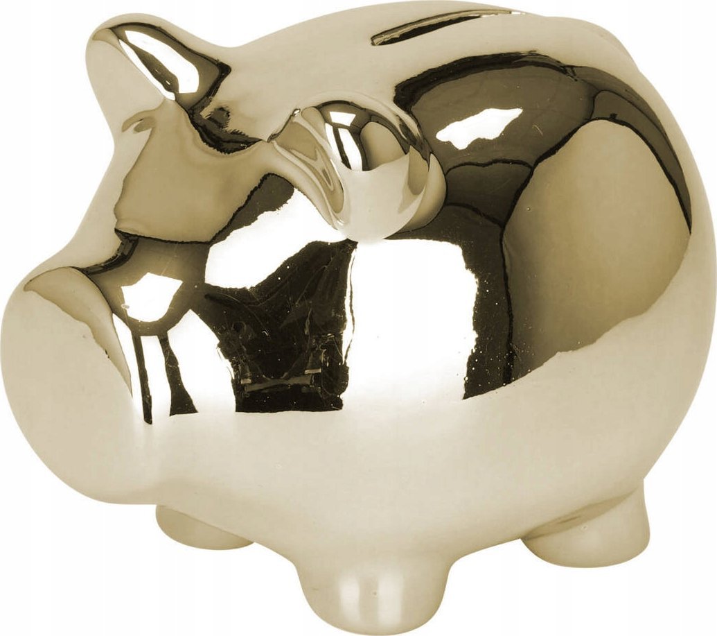 Home Styling Collection Skarbonka ceramicza, tradycyjna świnka, 11 x 9 cm