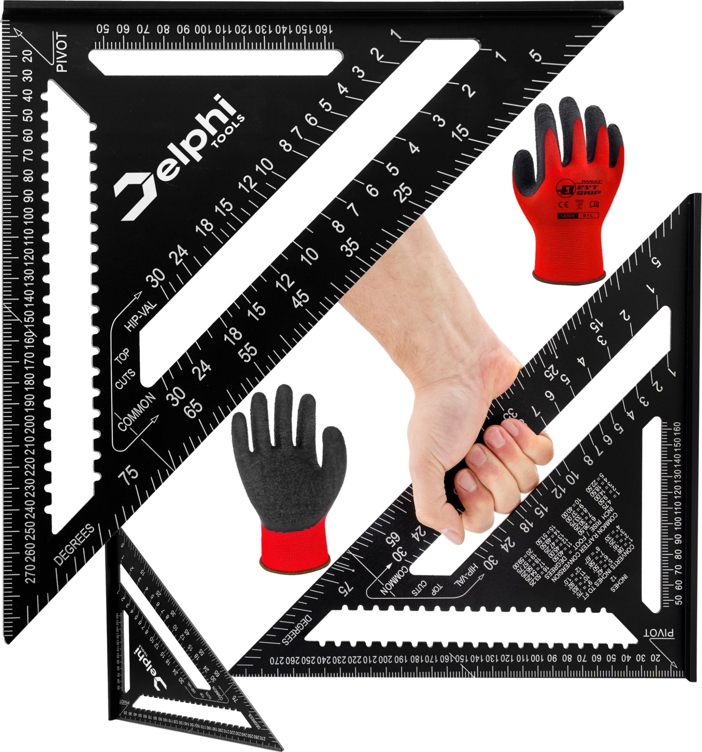 Delphi Tools KĄTOWNIK STOLARSKI CIESIELSKI ALUMINIOWY 12"