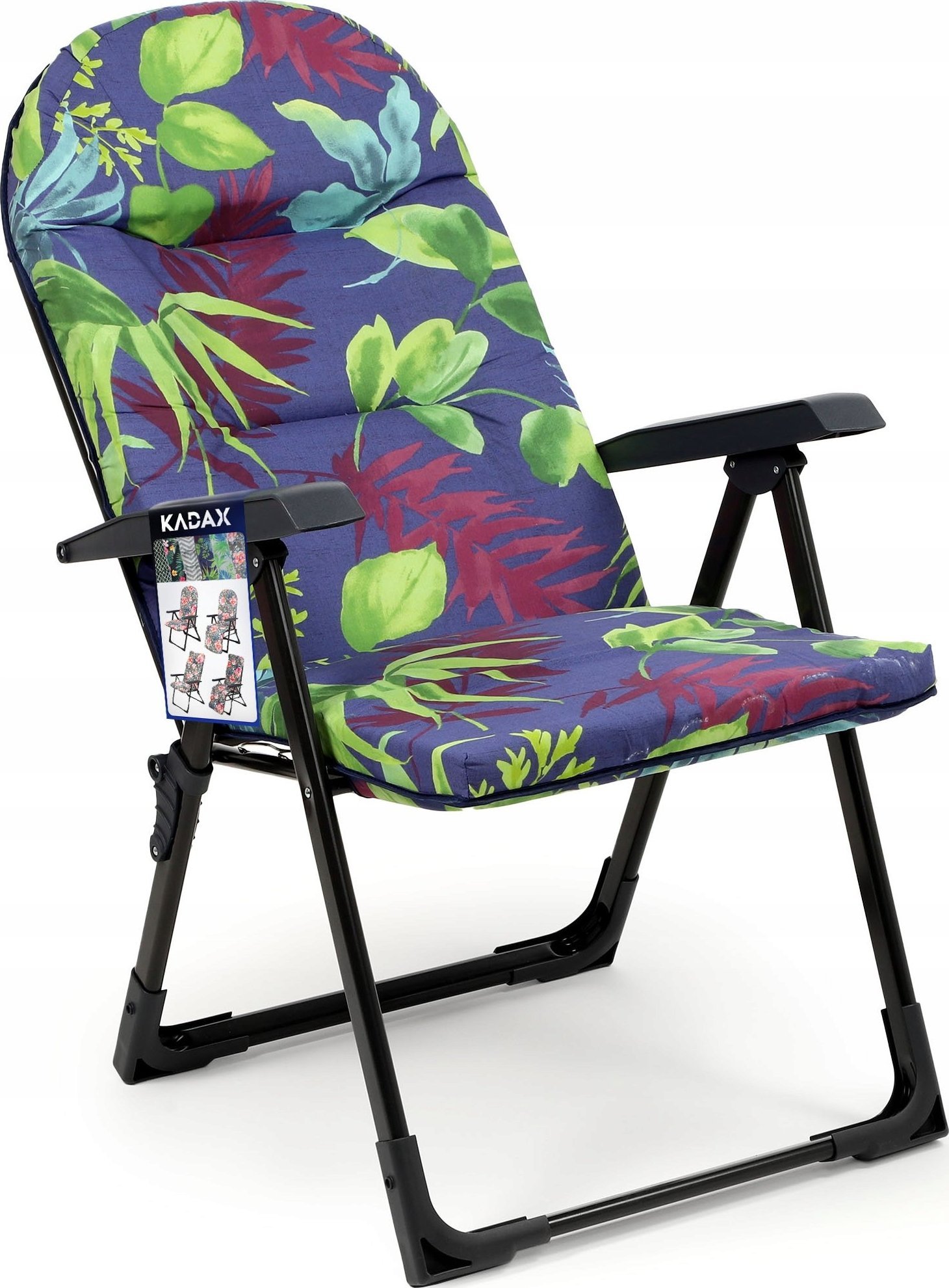 Kadax Fotel Leżak Ogrodowy Plażowy Regulowany 110kg