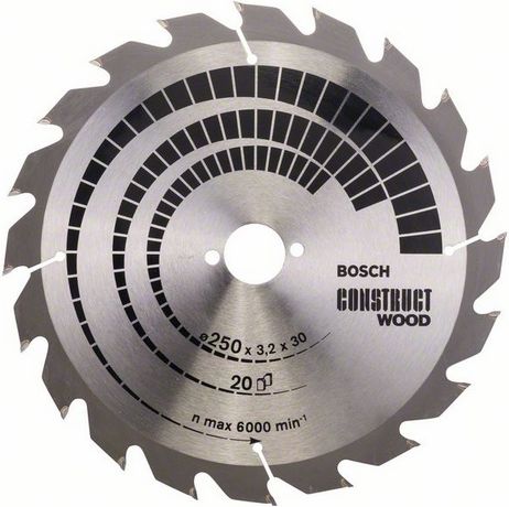 Bosch Tarcza pilarska Construct Wood 250 x 30mm 20z (2608641774)