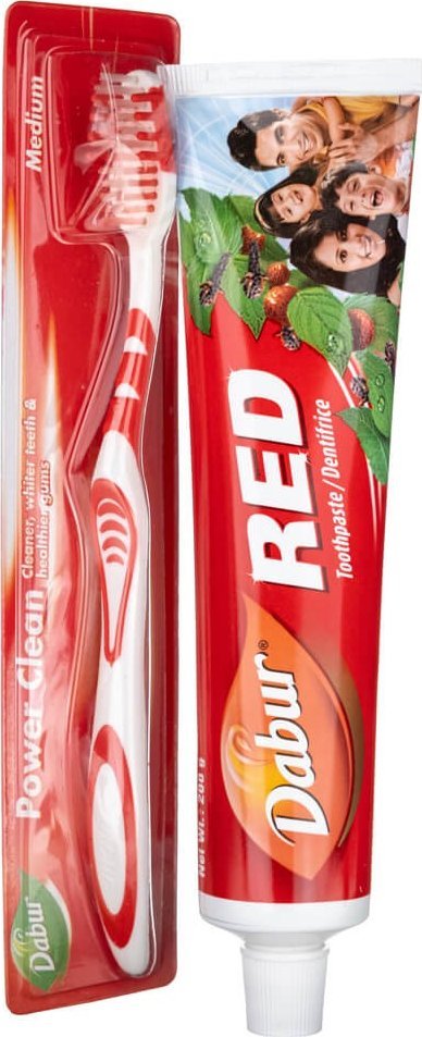 Dabur Dabur Red Szczoteczka + ziołowa pasta do zębów 200 g